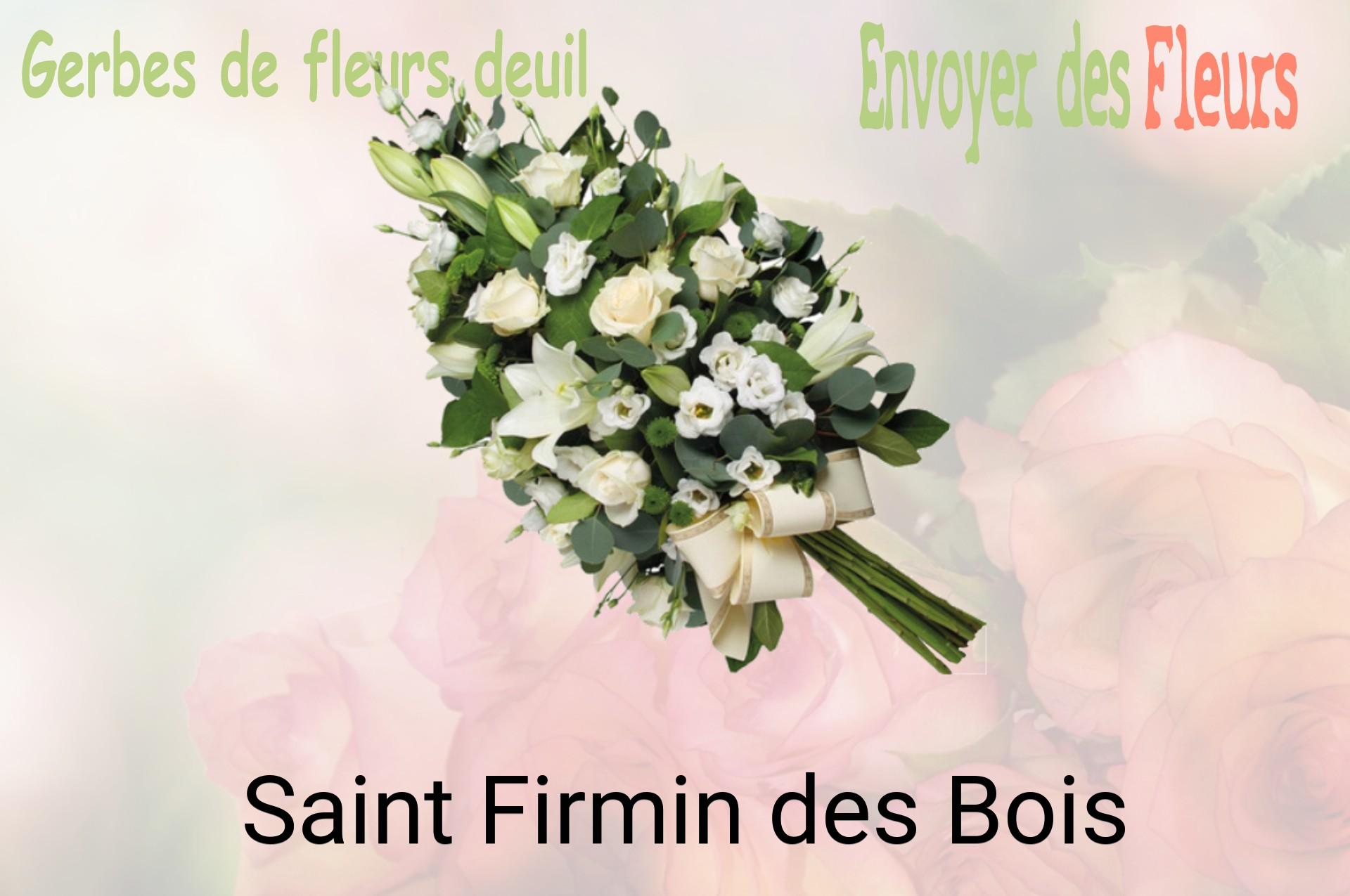 Gerbe de fleurs de deuil livrée à Saint-Firmin-des-Bois